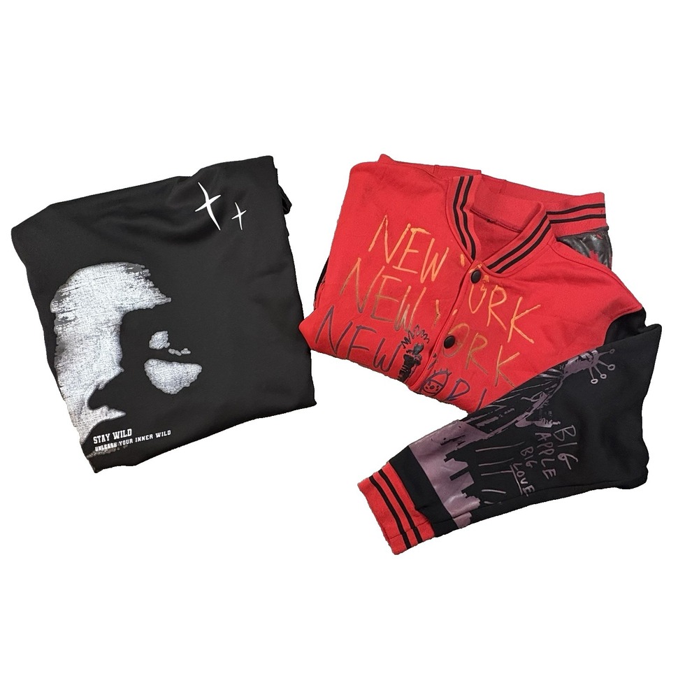 MIXED LOT OF 2 Men's L/XL‎ Graffiti/Streetwear Jacket/Shirt SEE DESCRIPTION